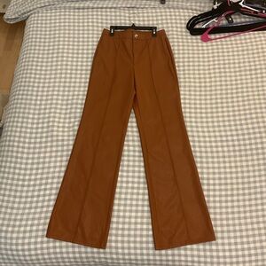 Women’s Brown Leather Pants